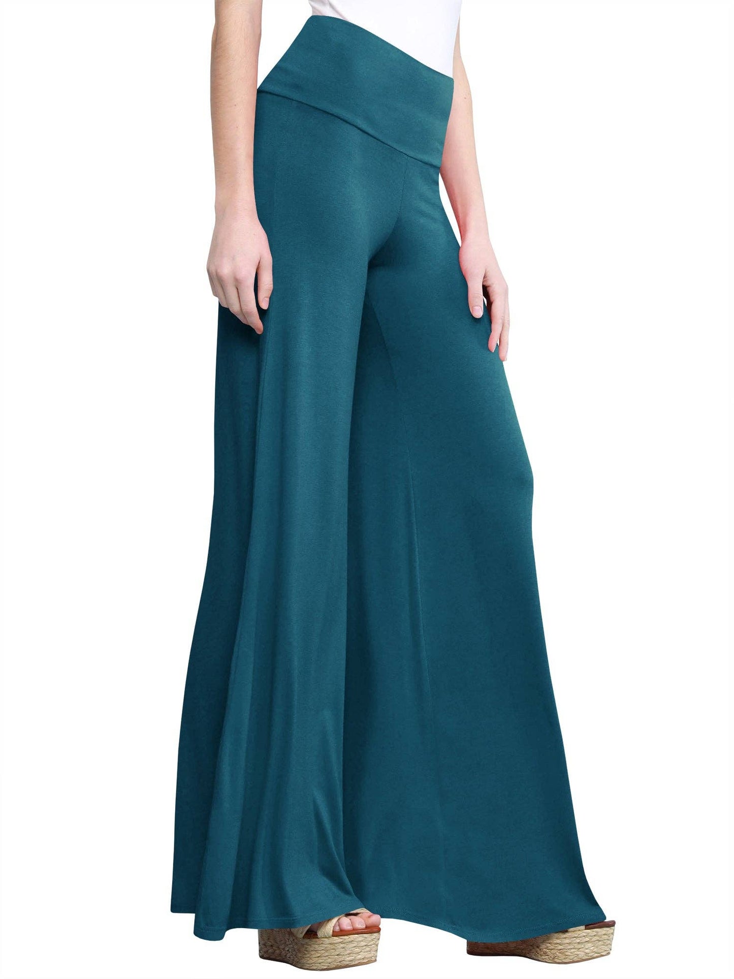 Teal Flare Pants