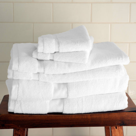 White Bath Towel Set of 6