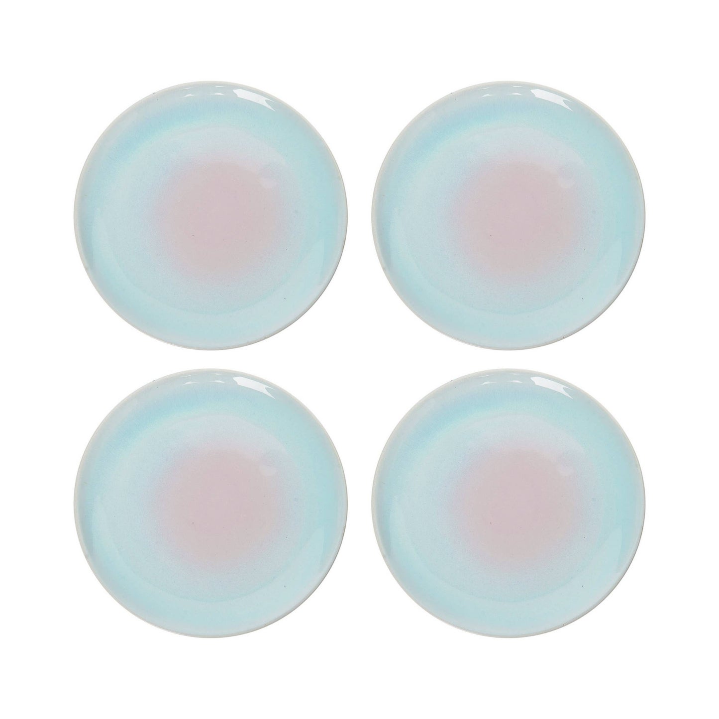 Blue Reactive Glaze Plate