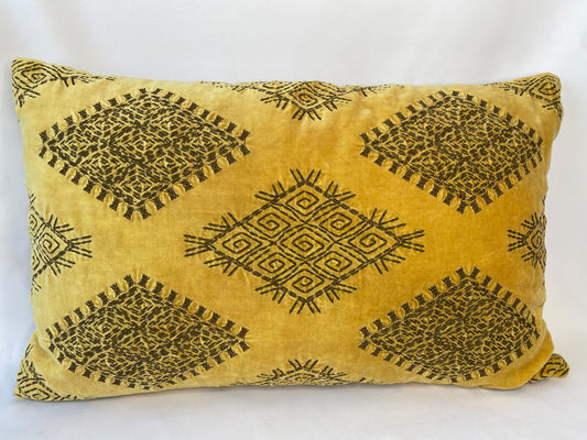 Candace Golden Velvet Pillow