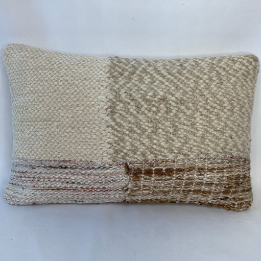 Woven Cotton Blend Lumbar Pillow, Multi Color