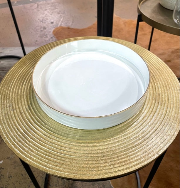 Round Mimosa Decor Tray