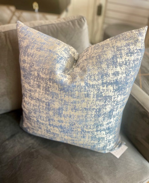 Navy Gold Sheen Pillow