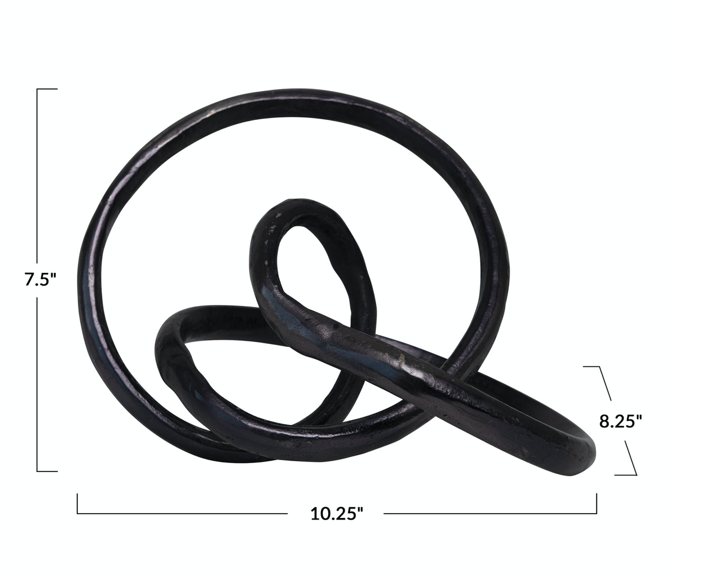 Black Sculptured Metal Decor