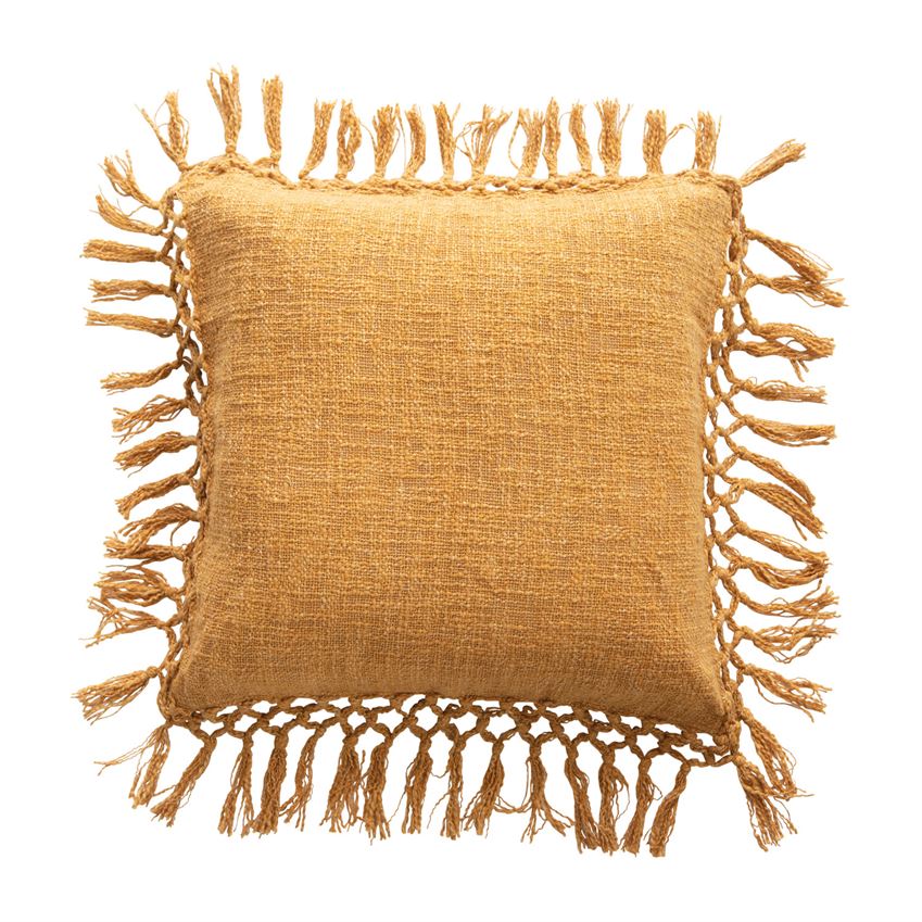 Brooklyn Square Mustard Pillow