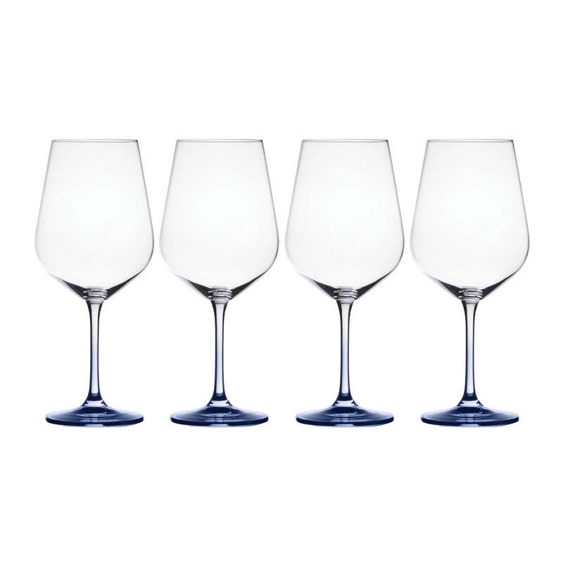 Mikasa Red Wine Glass 4 pc Blue