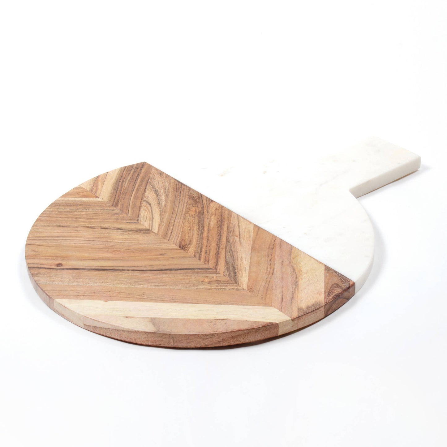 Round Marble & Wood Charcuterie