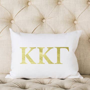 Greek Letter Pillow