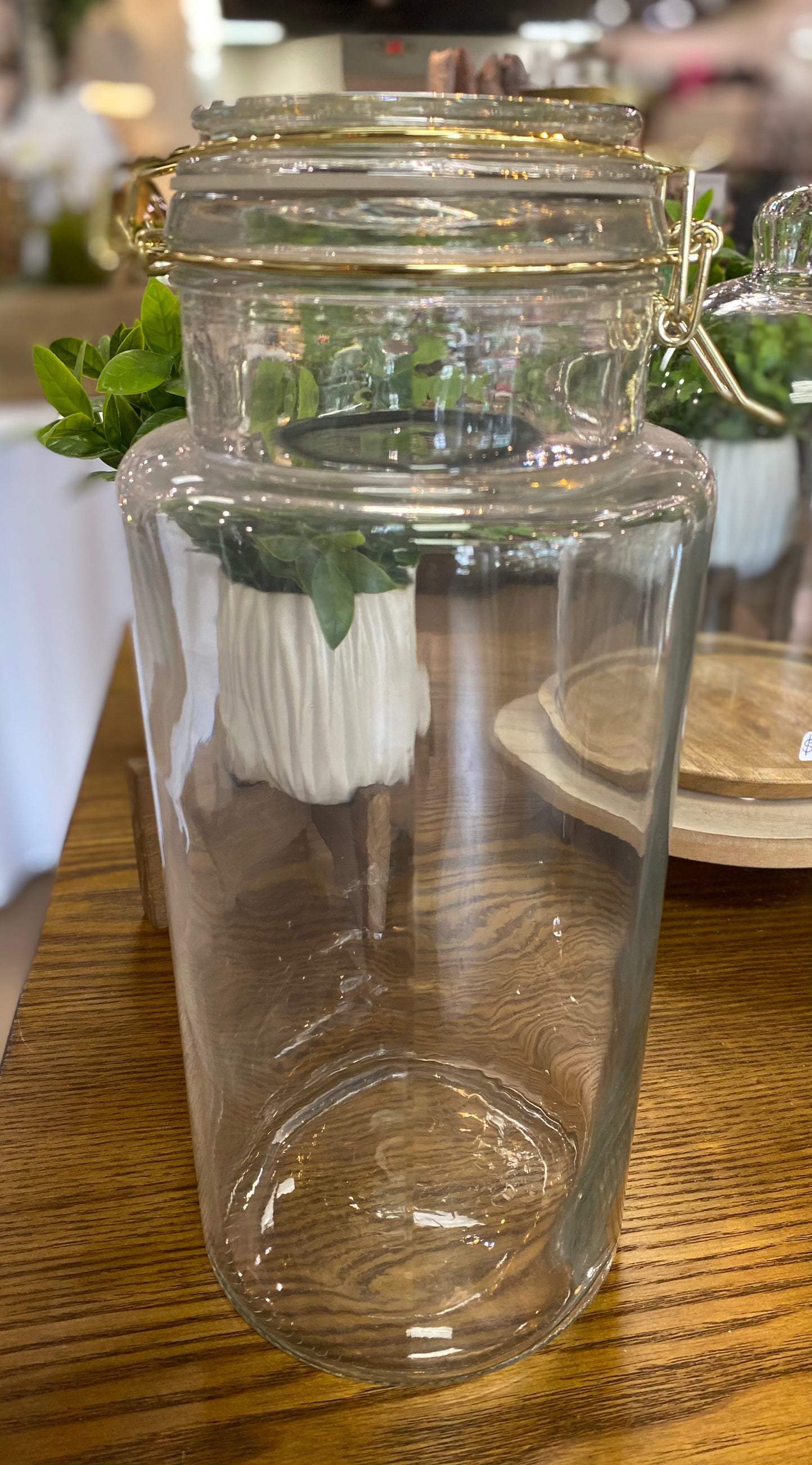 Glass Canister with Clamp Lid