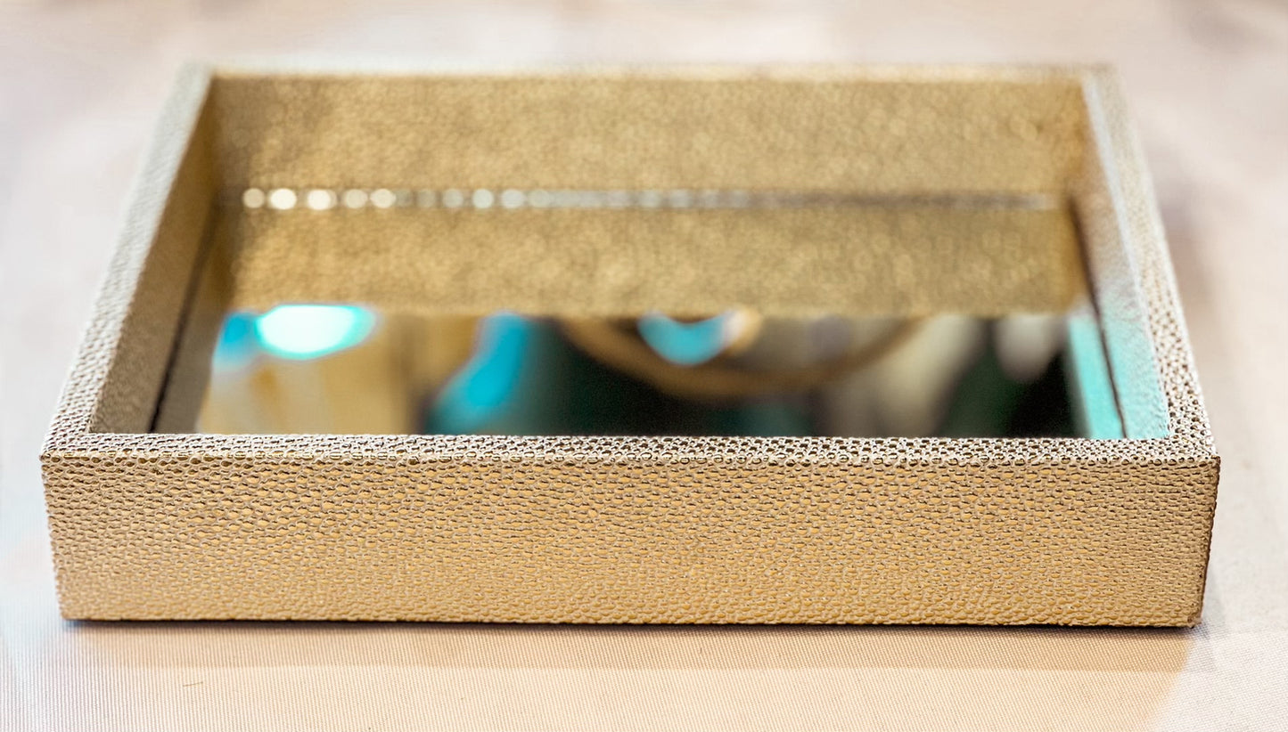 Shagreen Mirror Tray
