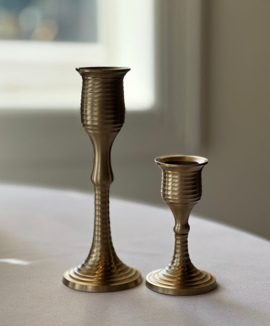Solid Brass Candle Holder