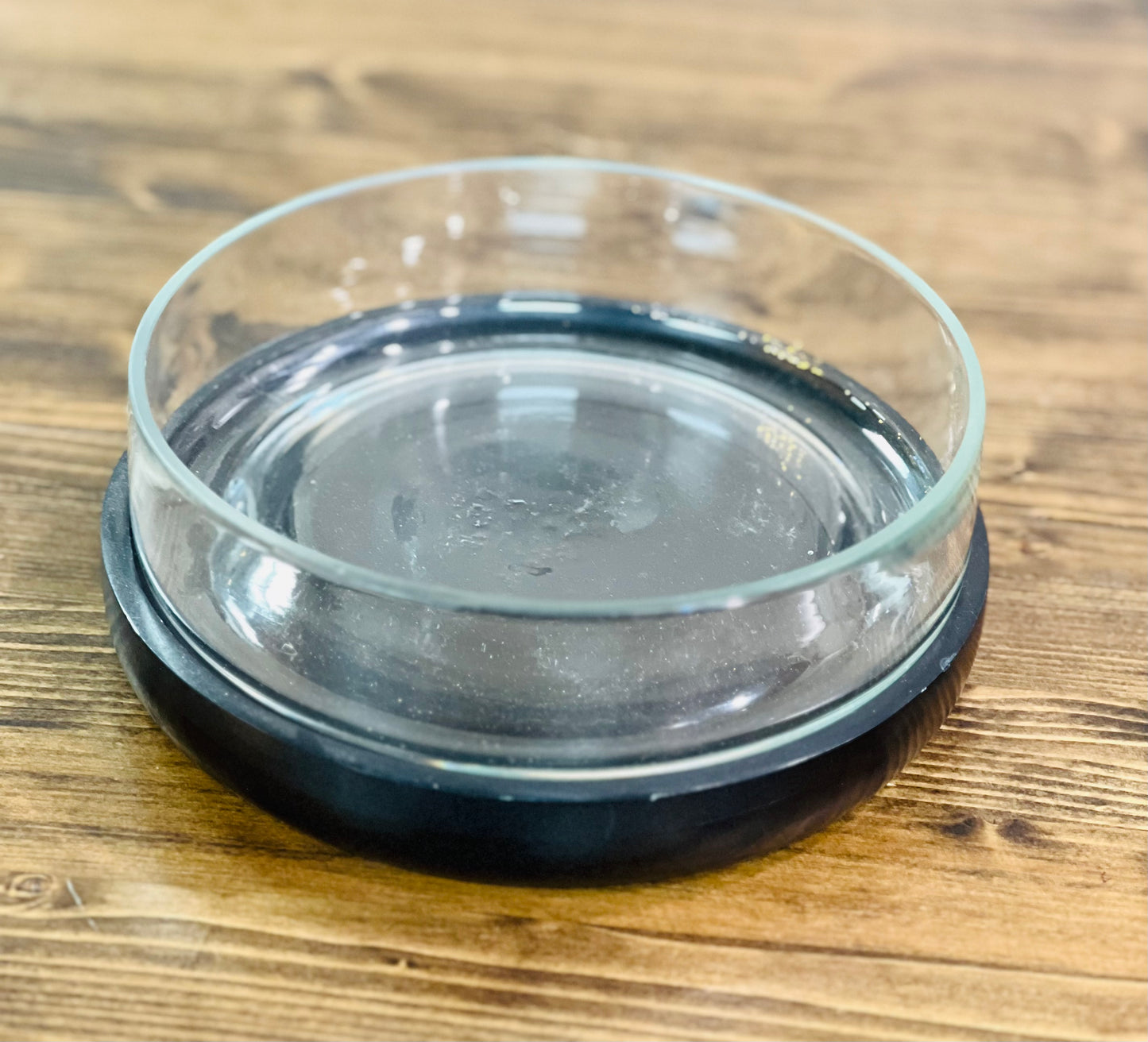Black Marble Glass Bowl