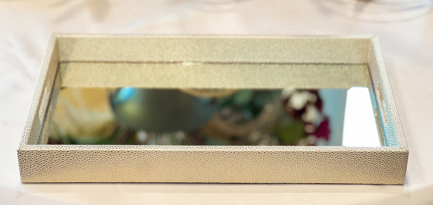 Shagreen Mirror Tray