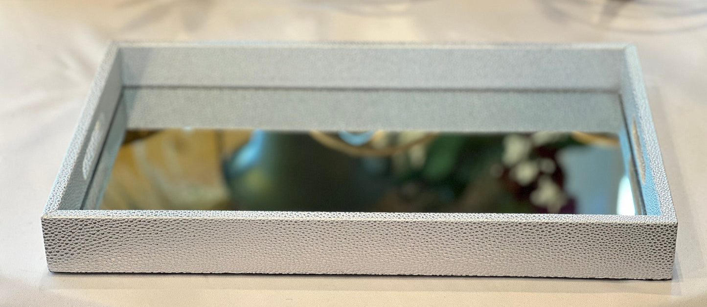 Shagreen Mirror Tray