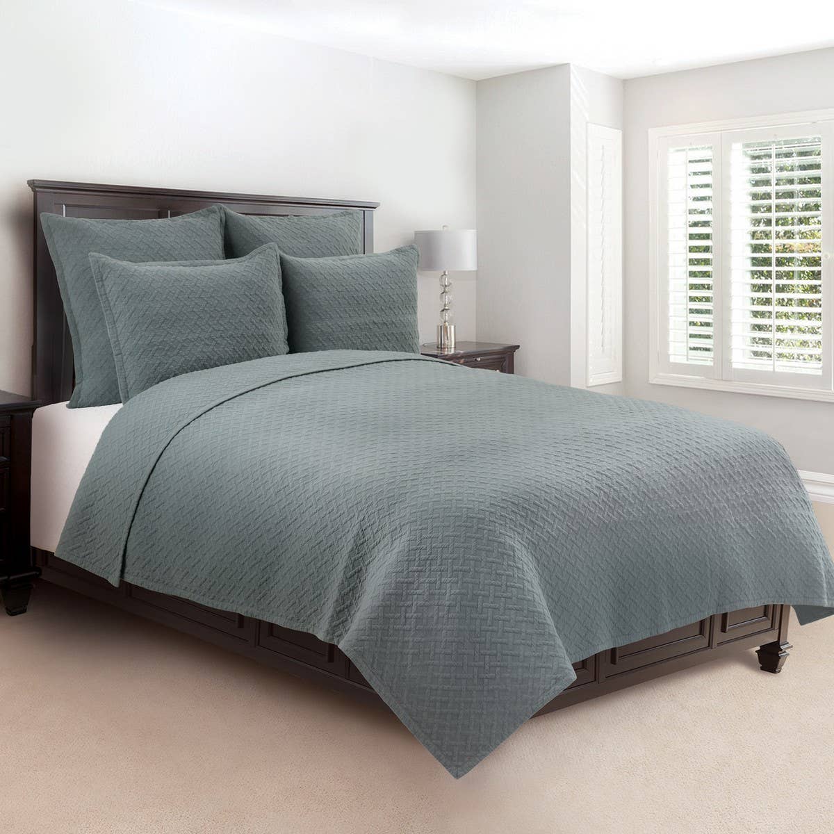 Amberly Jade Full/Queen Quilt Set