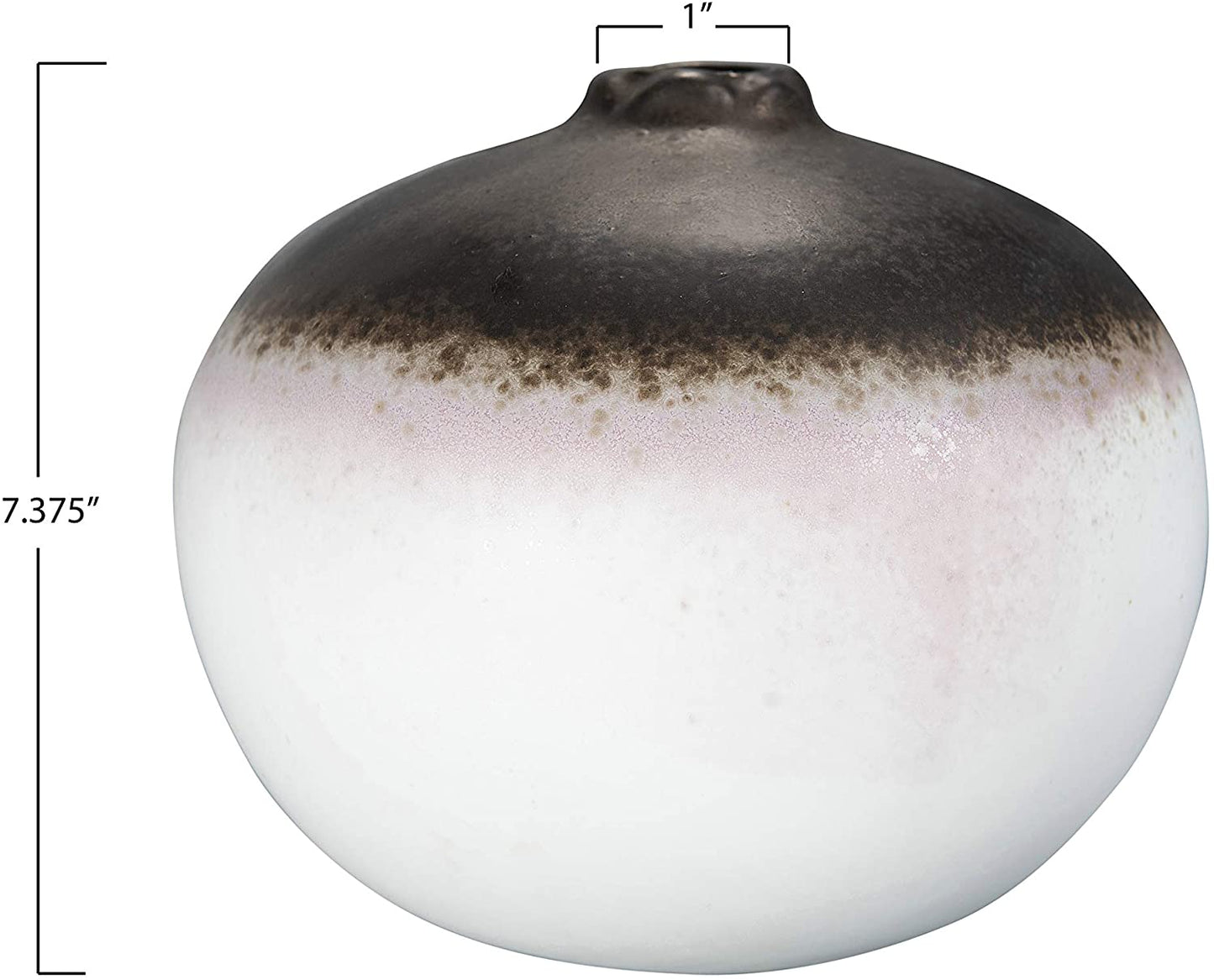 Multi-Colored Earthenware Vase