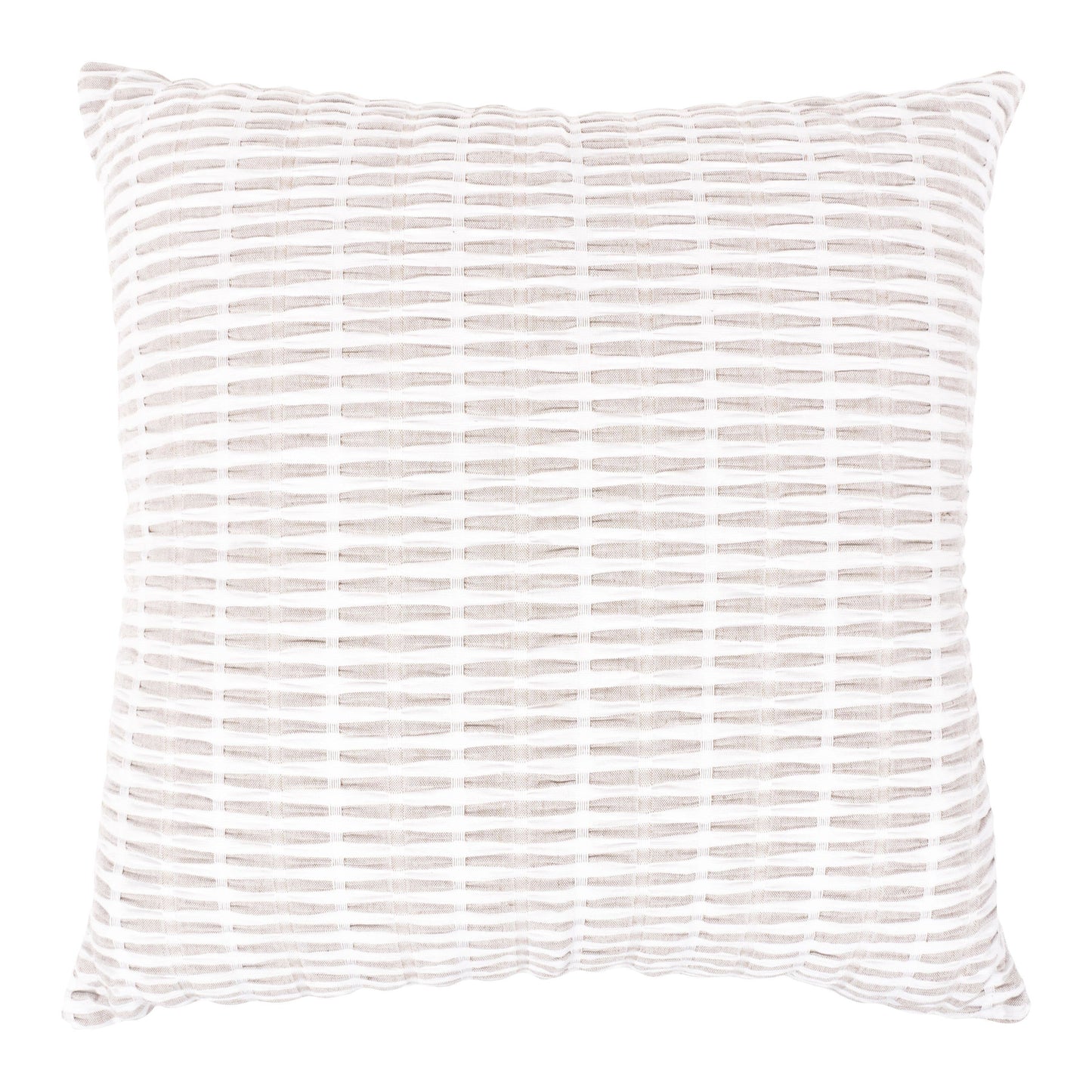 Kristi Pleated Throw Pillow Sepia - Feather Fill