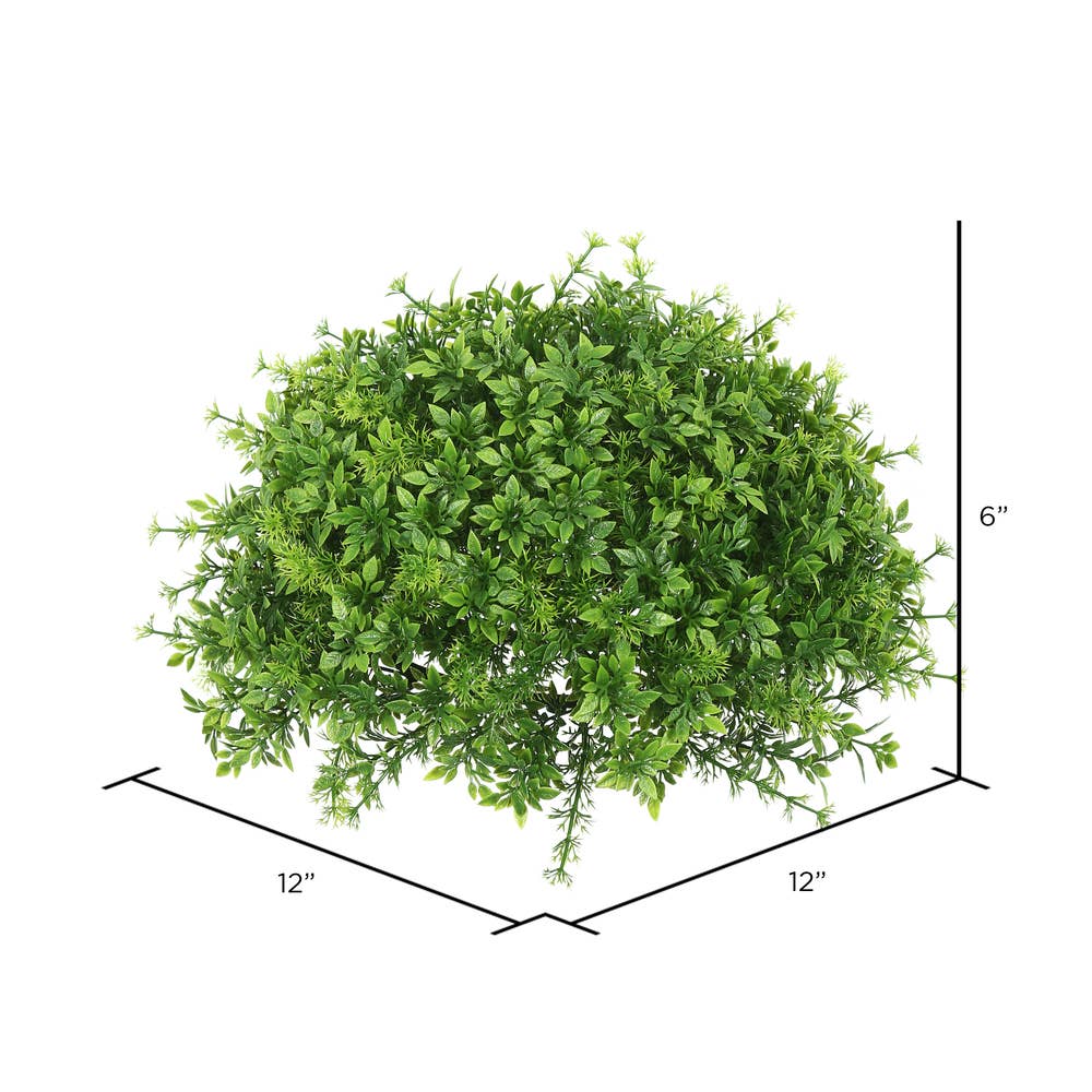 Artificial Mixed Greenery Half Ball