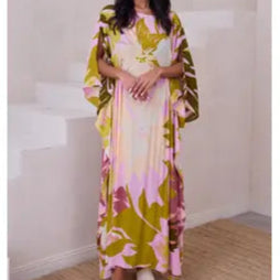 Lavender & Green Dress / One Size