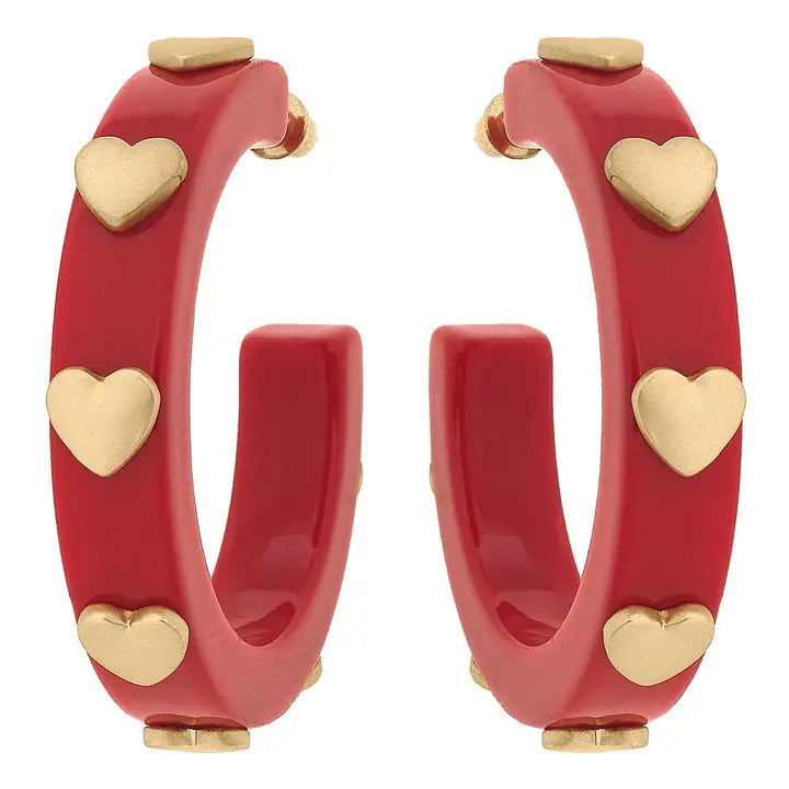 Heart Hoop Earrings