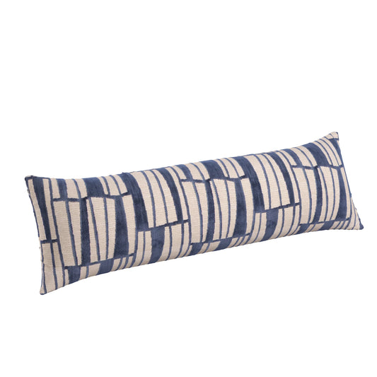 Indigo Patterned Lumbar 14"x36"