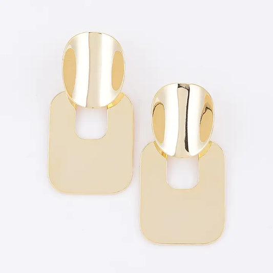 Metal Cutout Earrings
