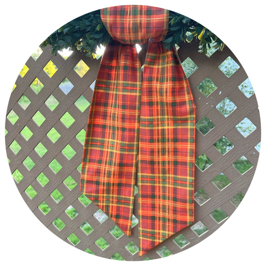 Fall Plaid Sash