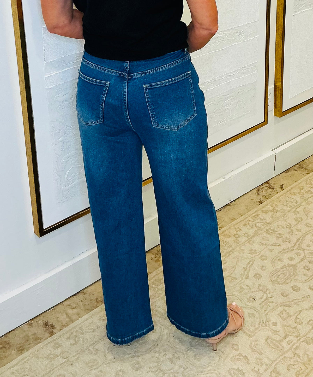 High Rise Wide Leg Denim