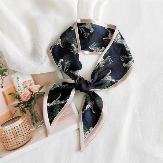 Skinny Pink Twill Scarf