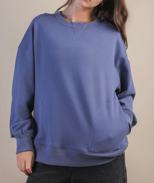 Plus Sweatshirt/Denim