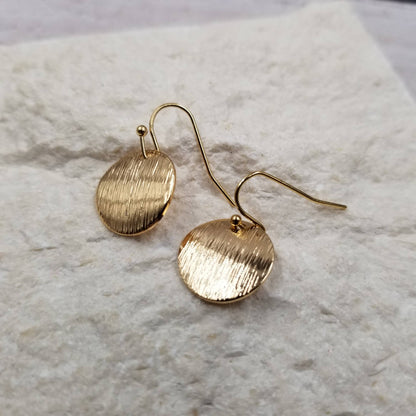 Disc Drop Earrings