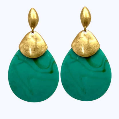 Marbled Teardrop Earrings