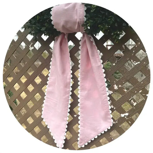 54" Light Pink w/ White Trim Sash