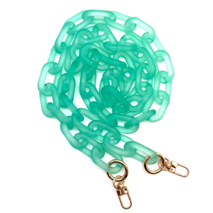 Green Crossbody Acrylic Chain