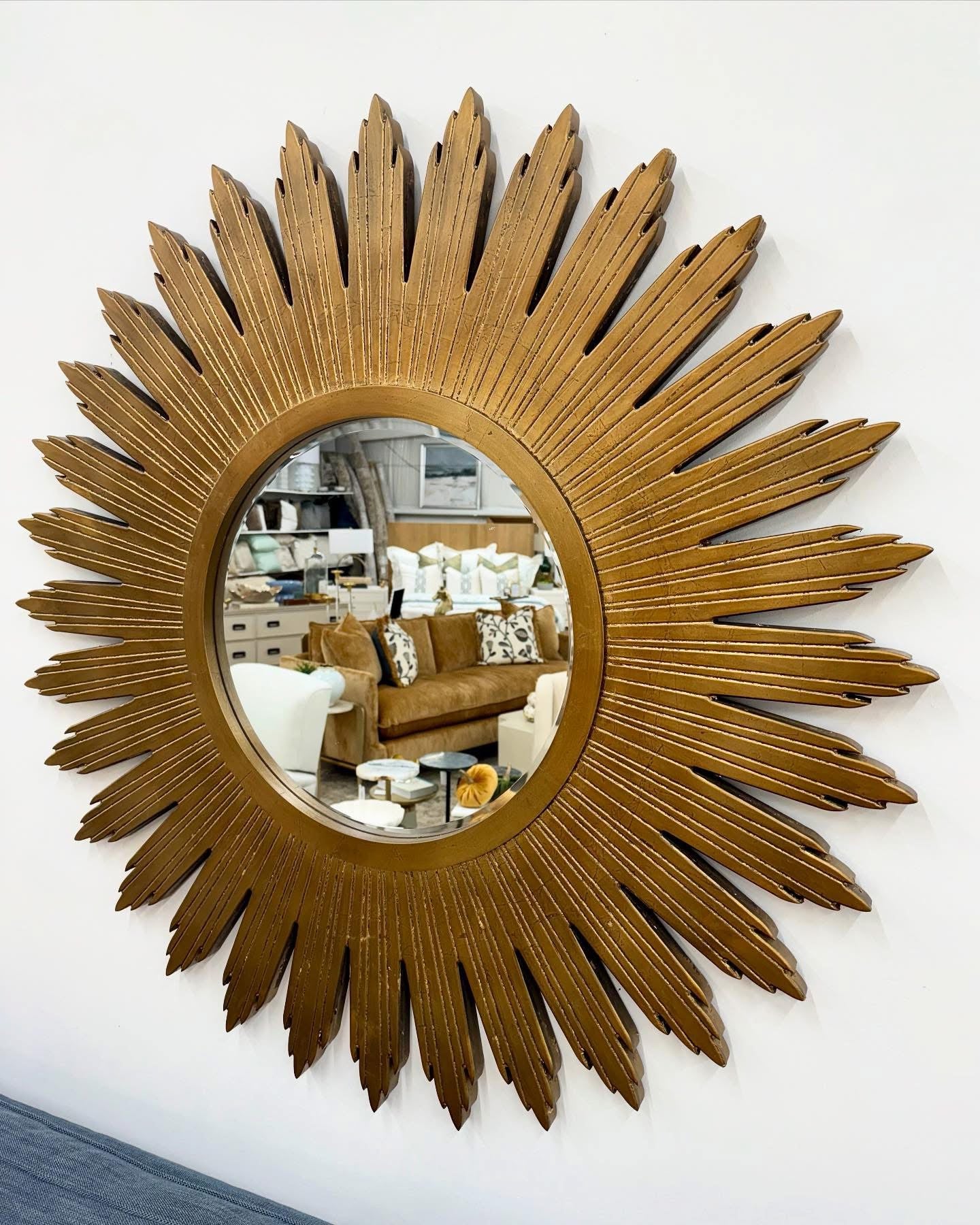 Gold Starburst Mirror 47"