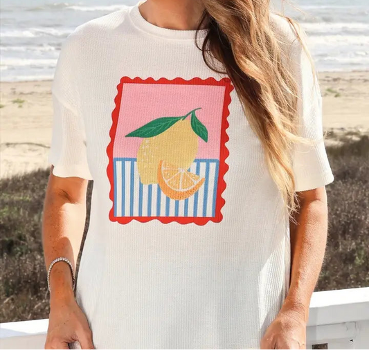 Lemon Waffle Tee