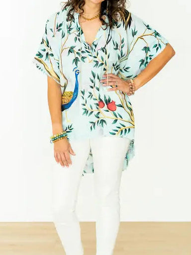 Peacock Tunic Top