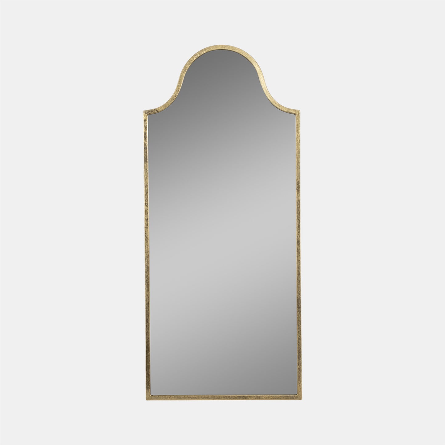 Gold Arched Floor Mirror 28"x63"