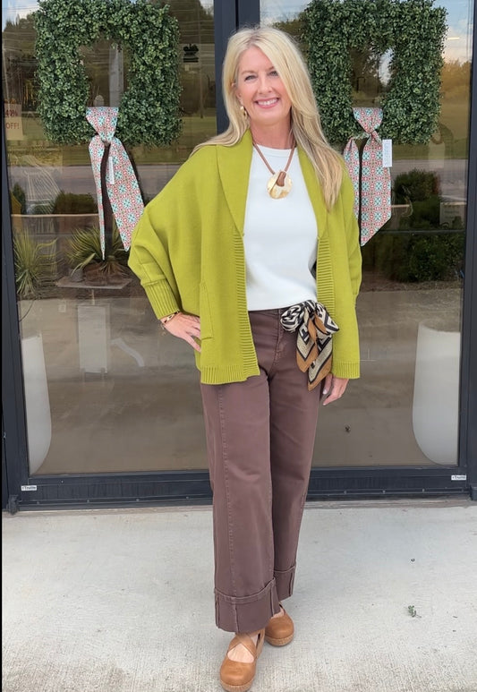 Open Front Oversized Cardigan