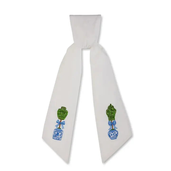 60" Topiary in Blue Jar Sash