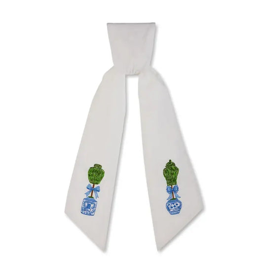 60" Topiary in Blue Jar Sash