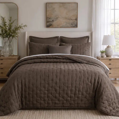 French Flax Linen Quilt