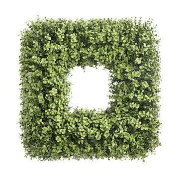 Boxwood Square Wreath 20 in