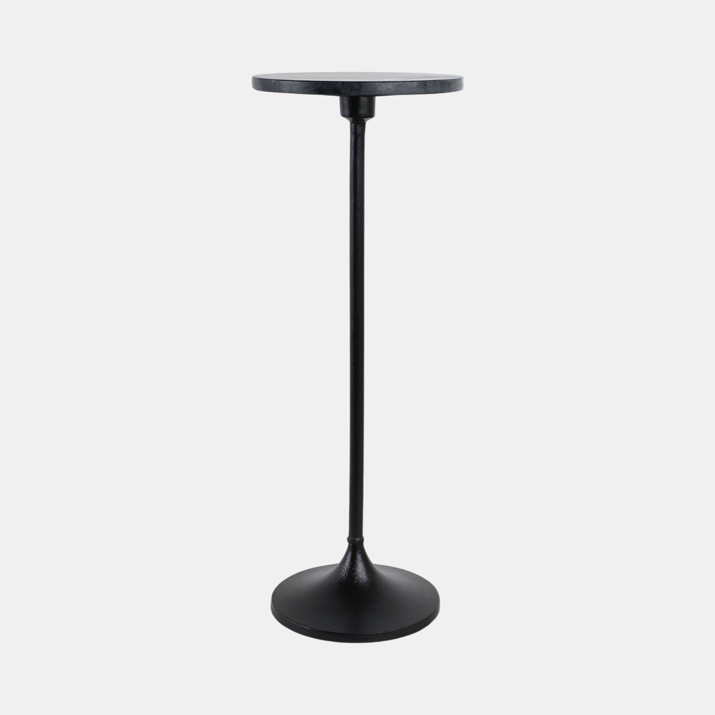 Black Marble Top Accent Table 27"t