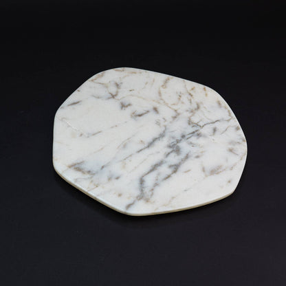 Large White Marble Plate