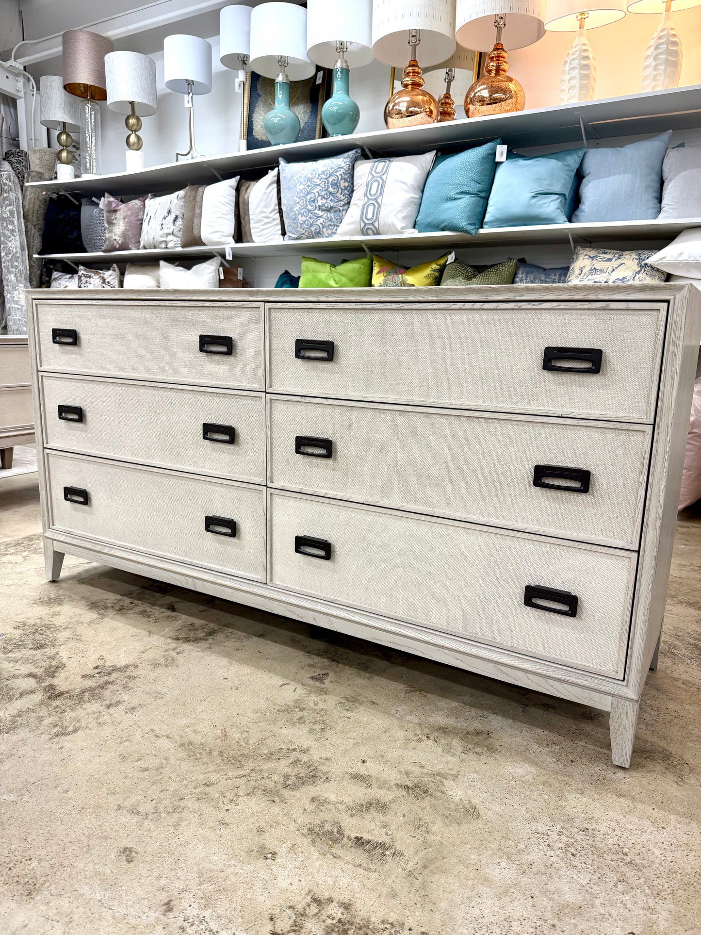 Grey Washed Dresser 70"w x 36"h