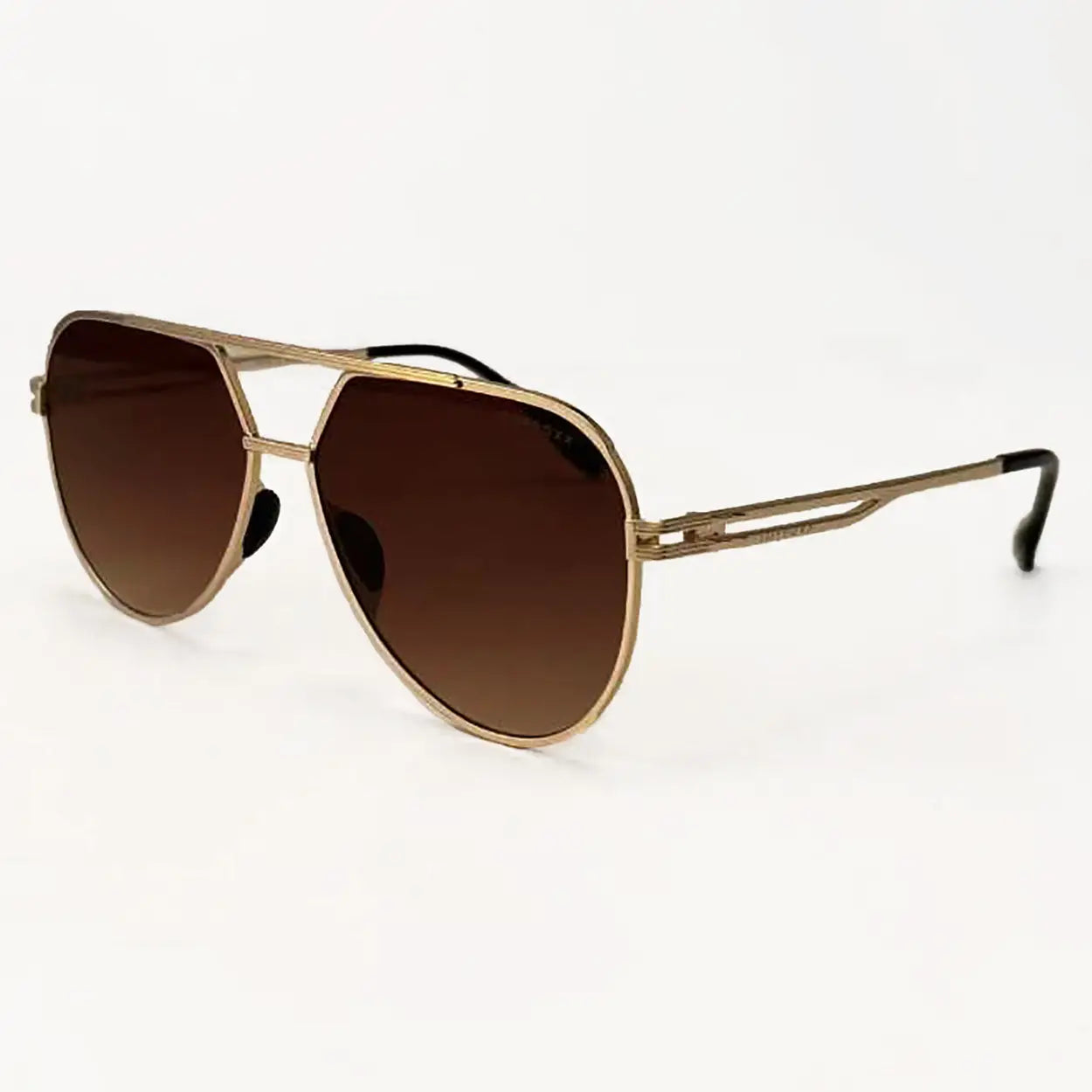 Dark Brown Aviator Sunglasses