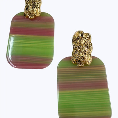 Marbled Drop Earrings
