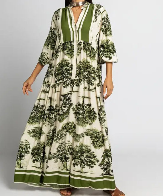 Green Landscape Dress