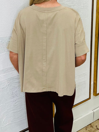 Oversized Round Neck Top